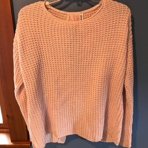 Light Pink Open back sweater